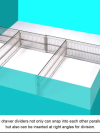 Baffect Drawer Dividers 4 Pack, Dresser Drawer Organizers - Image 5